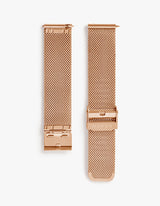 Rose gold mesh watch band