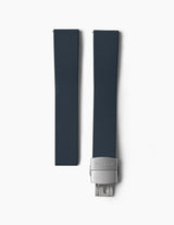 Navy FKM rubber watch strap