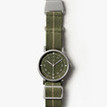 Olive mens field watch