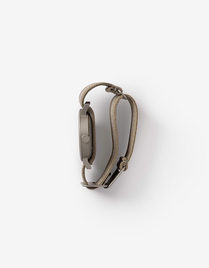 MUS-01 KHAKI P 34MM + SAND PARACHUTE STRAP SET