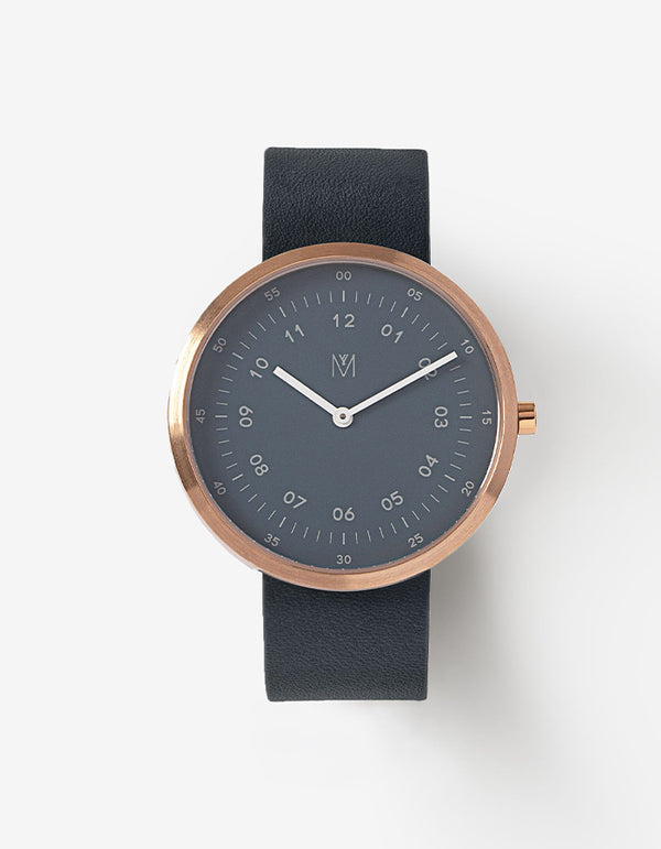 Navy minimalist watches men