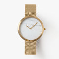 Gold mesh watches for women