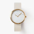White minimalist womens watch