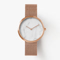 Rose gold mesh watches for women