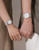 Gray minimalist womens watch