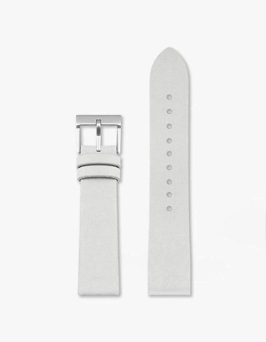 20mm MUS Off-white Leather Strap