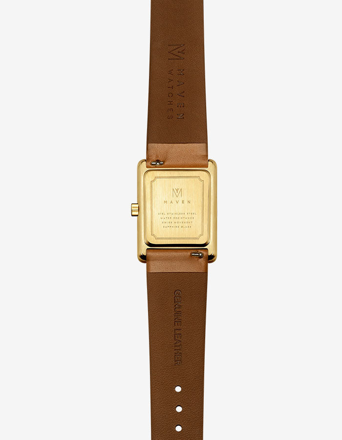 Brown square watches for men